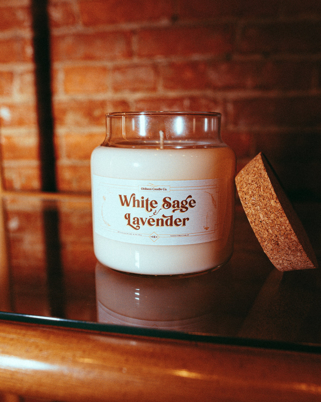 White Sage and Lavender Scented Candle